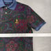 Polo Ralph Lauren Shirt Men Small PAISLEY Print Mesh Knit Collared Polo Pony