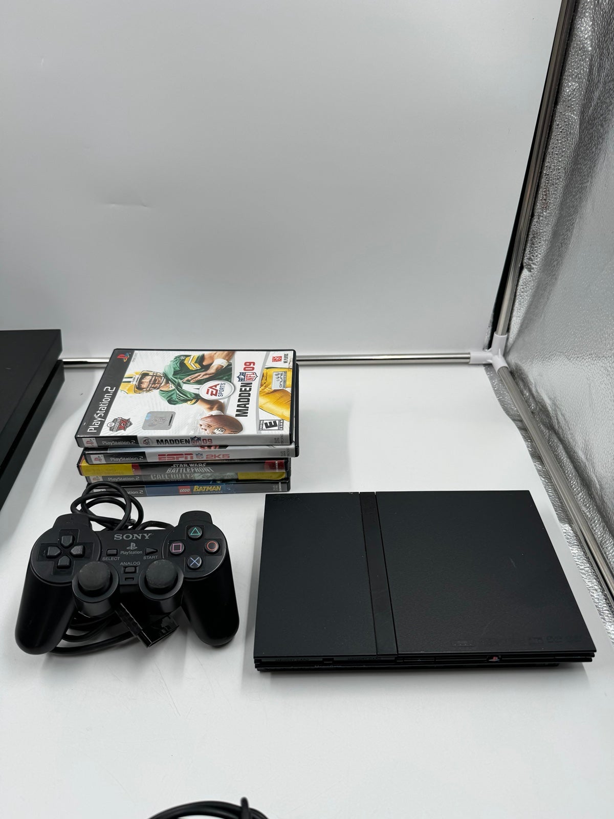 Sony PS2 Playstation 2 Black Console Bundle Tested