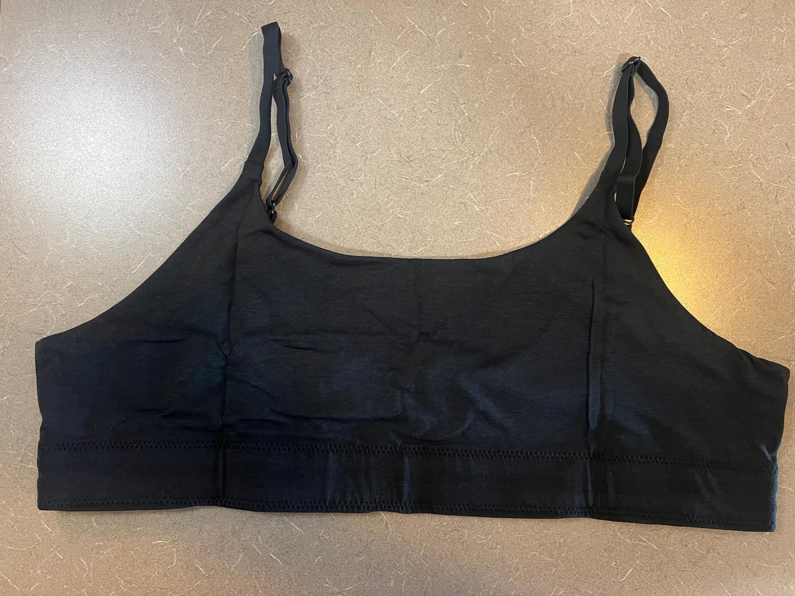 Allbirds Women's Anytime Bralette Black XL NWT Medium Support Adjustable Straps
