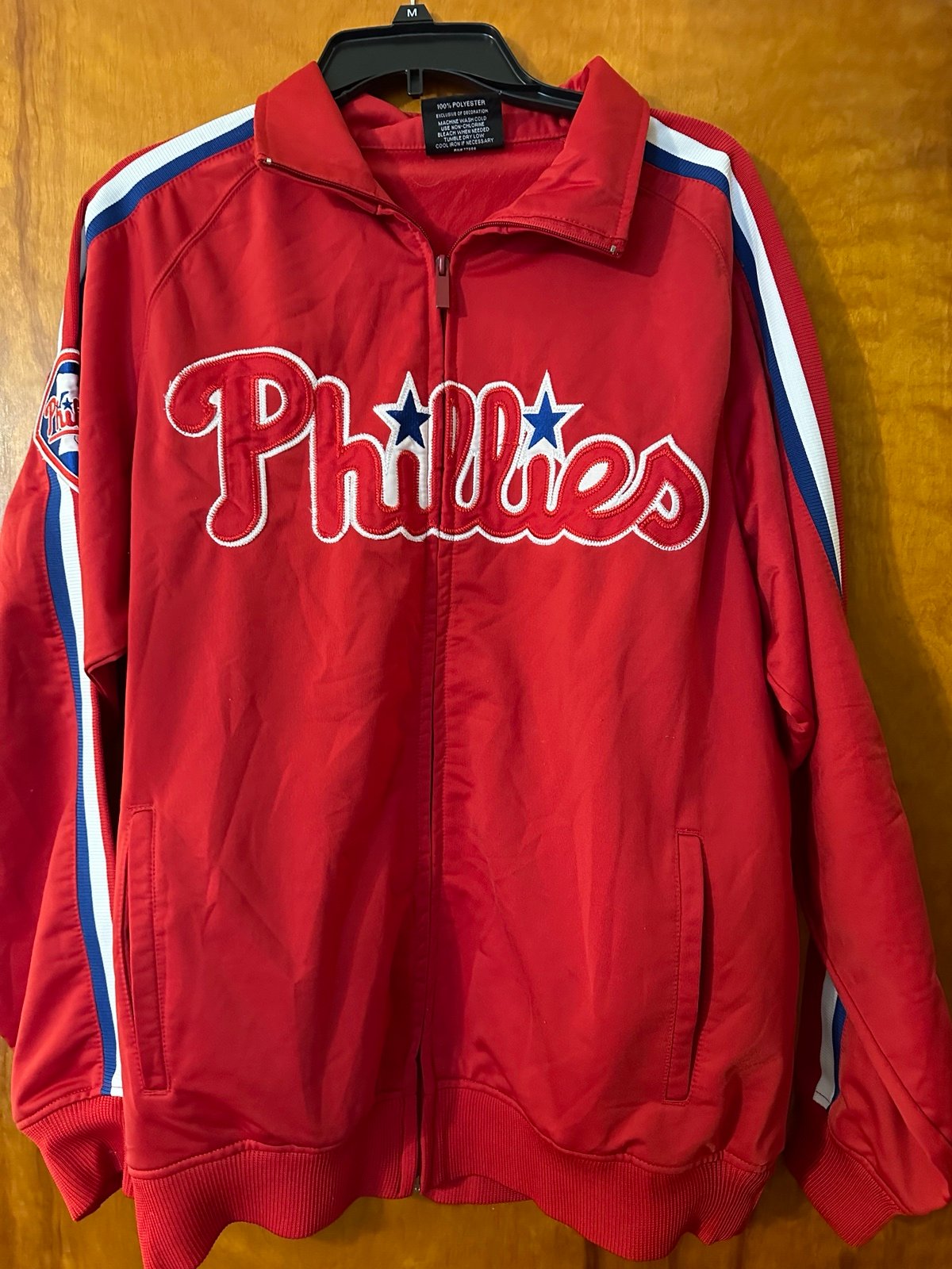 Philadelphia Phillies Stitches Full Zip Embroidered Jacket FREE SHIPPING