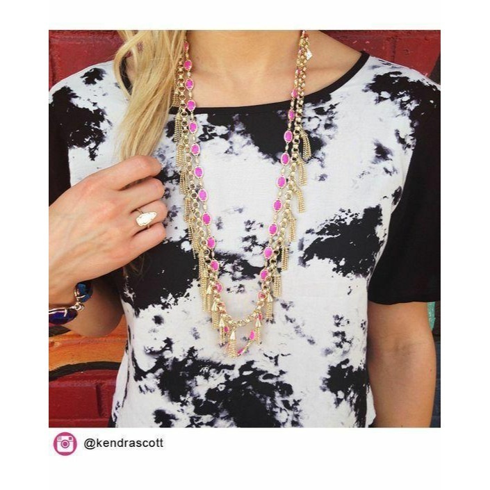 Kendra Scott Magenta Pink Gale Necklace