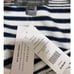 French Connection Women's Drop Shoulder Blue White Striped Tunic Sweater- NEW