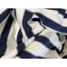 French Connection Women's Drop Shoulder Blue White Striped Tunic Sweater- NEW