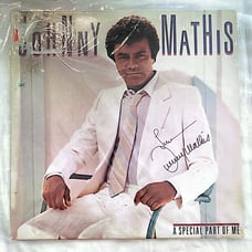 Johnny Mathis autographed album A Special Part of Me 1994