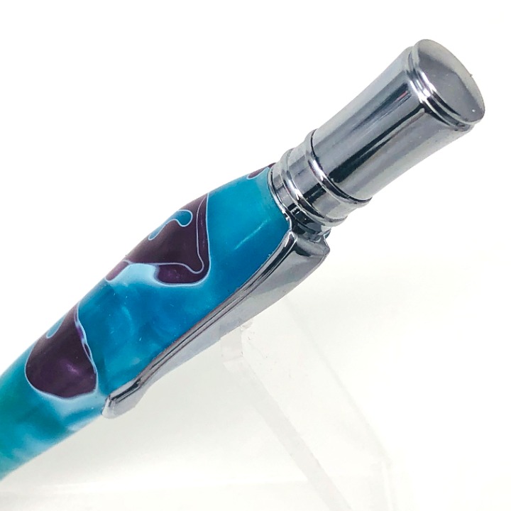 Teal and purple Acrylic executive pen