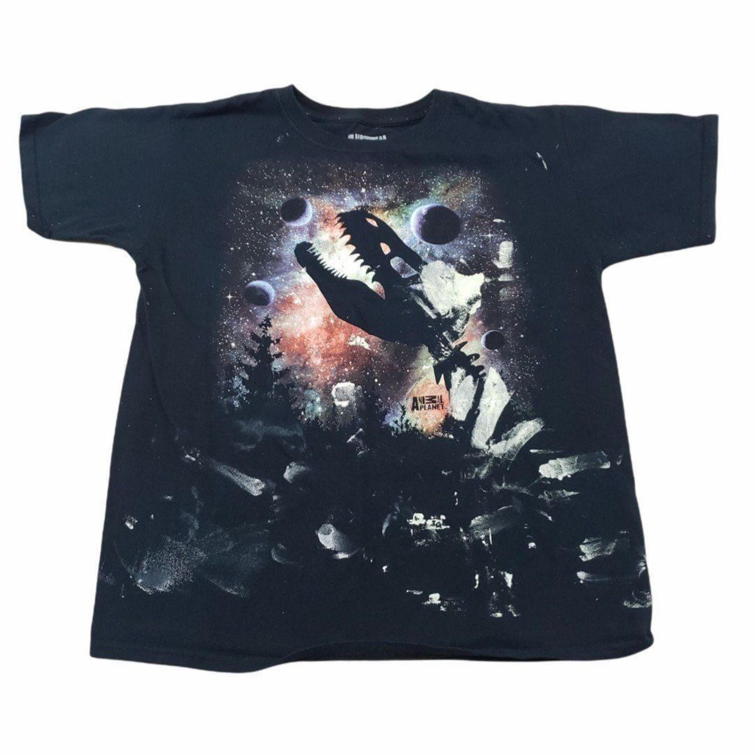 Animal Planet Shirt Size XXL 18/20 Youth T-rex Dinosaur Bones Fossil Planets Spa