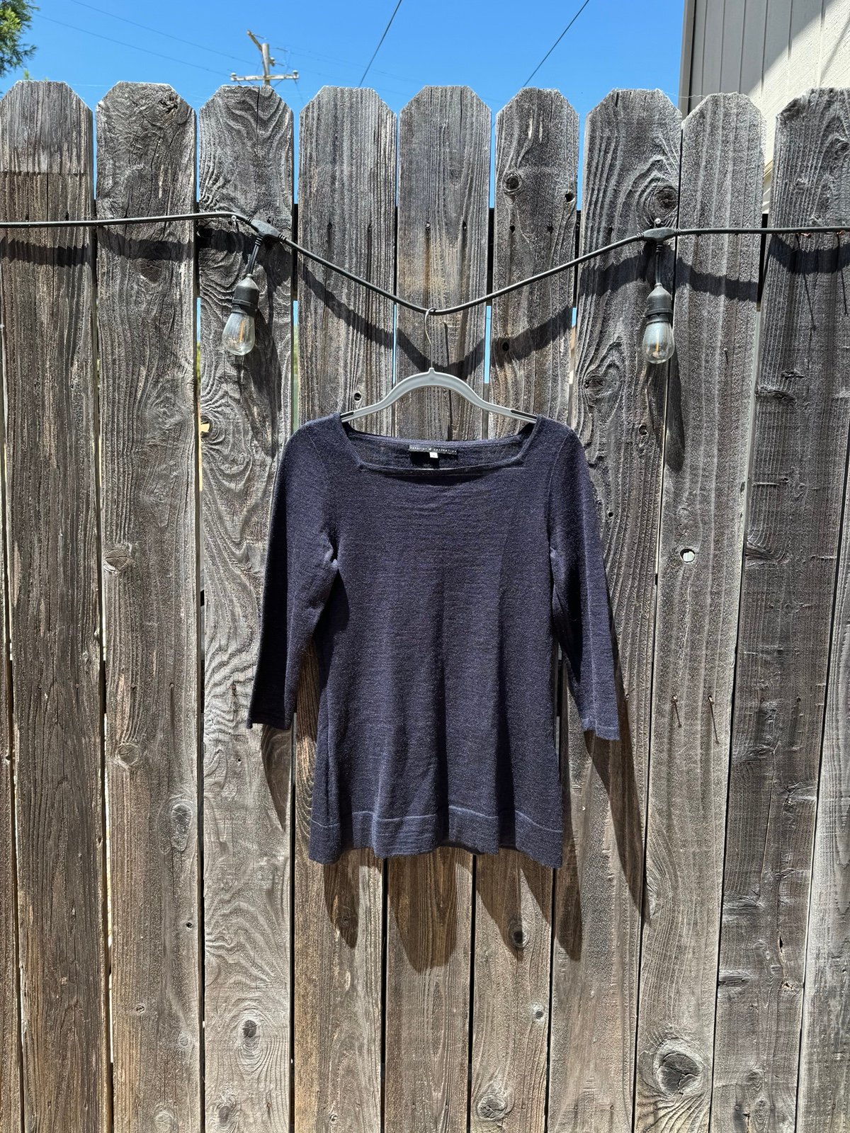 Peruvian Connection Alpaca and Wool Square neck Sweater