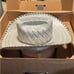 American Hat Company Gray Leather Laced Edge Pattern Straw Cowboy Hat New 6 3/4