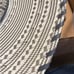 American Hat Company Gray Leather Laced Edge Pattern Straw Cowboy Hat New 6 3/4