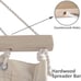 SUNCREAT Double Hammock for 2 Person, Extra Large Portable Hammock (Beige/Brown)