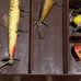Vintage fishing lures and tackle in a Metal Kenndy tackle box!