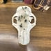 Groundhog Skull - Green Tourmaline & Quartz