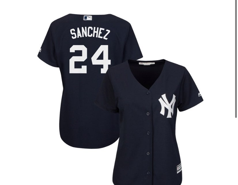 Womens yankees sanchez baseball jersey
