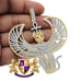 35 + Grams 3'' Real Silver Anubis Egyptian God Ankh Cross Pharaoh Charm Pendent