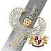 35 + Grams 3'' Real Silver Anubis Egyptian God Ankh Cross Pharaoh Charm Pendent