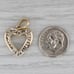 0.39ctw Diamond Open Heart Pendant 14k Yellow Gold