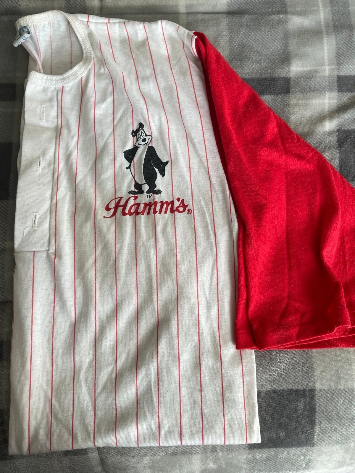 Vintage Hamms Bear Basbeball Shirt