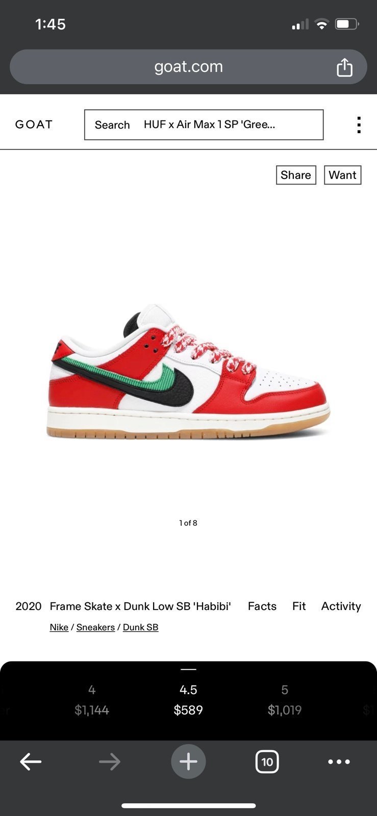 Nike frame habibi sb dunk