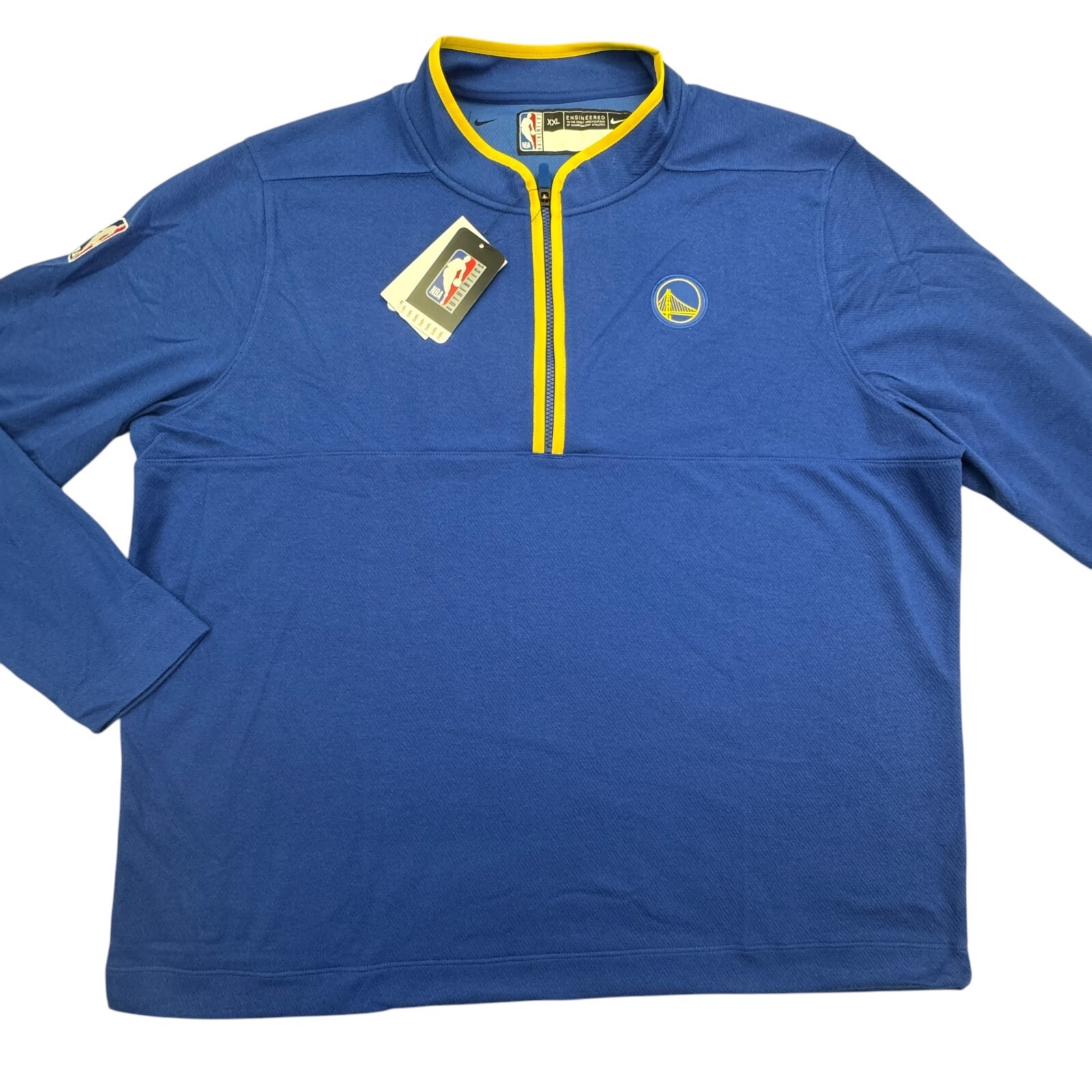 Nike NBA Golden State Warriors Logo 1/4 Zip Pullover 2XL