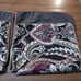 Croscill Standard Pillow Shams Pair Imperial Empress Claret Red Gold