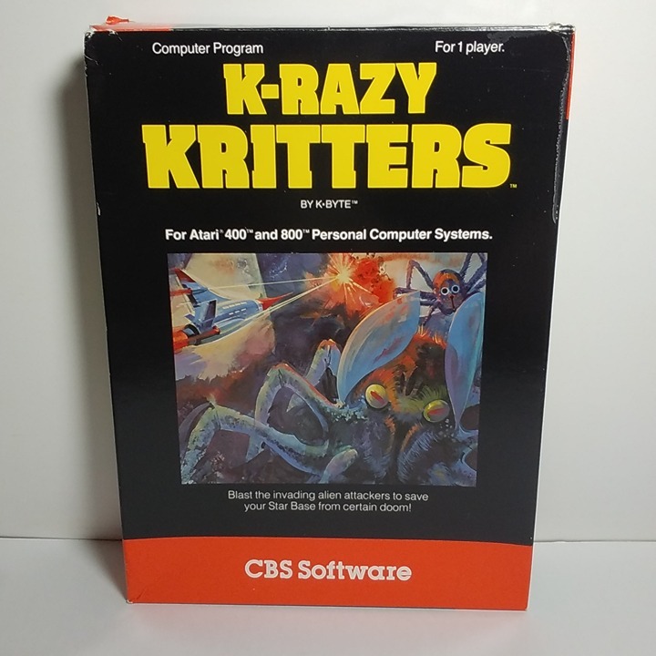 K-Razy Kritters Atari 400/800 Cartridge Untested