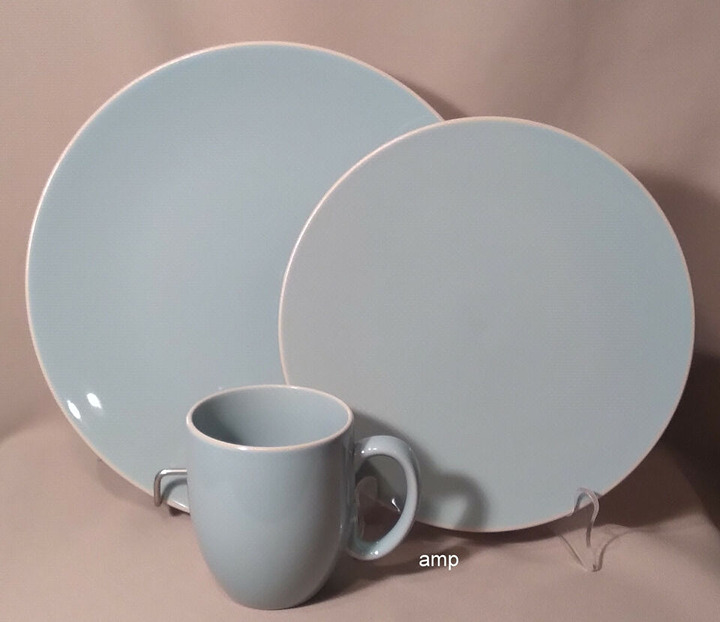 Wedgwood Vera Color Teal (3 Piece) Place Setting dinner salad mug NEW!