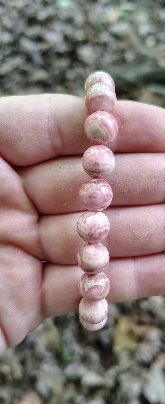 Rhodochrosite bracelet