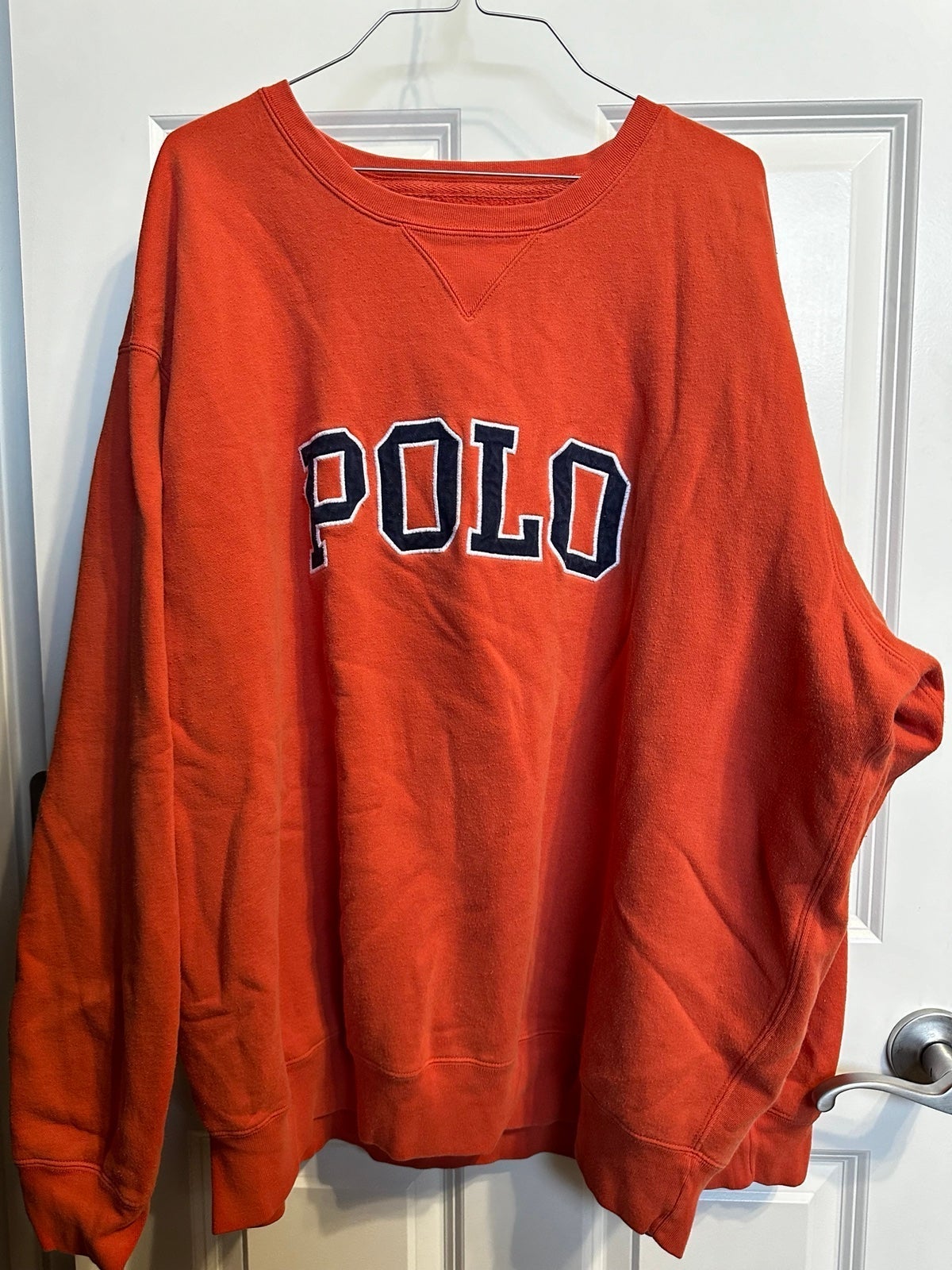 Orange Polo sweatshirt XXL