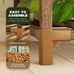 7 Pots Indoor Outdoor Wooden Plant Stand Shelf for Multiple Plants - NEW!