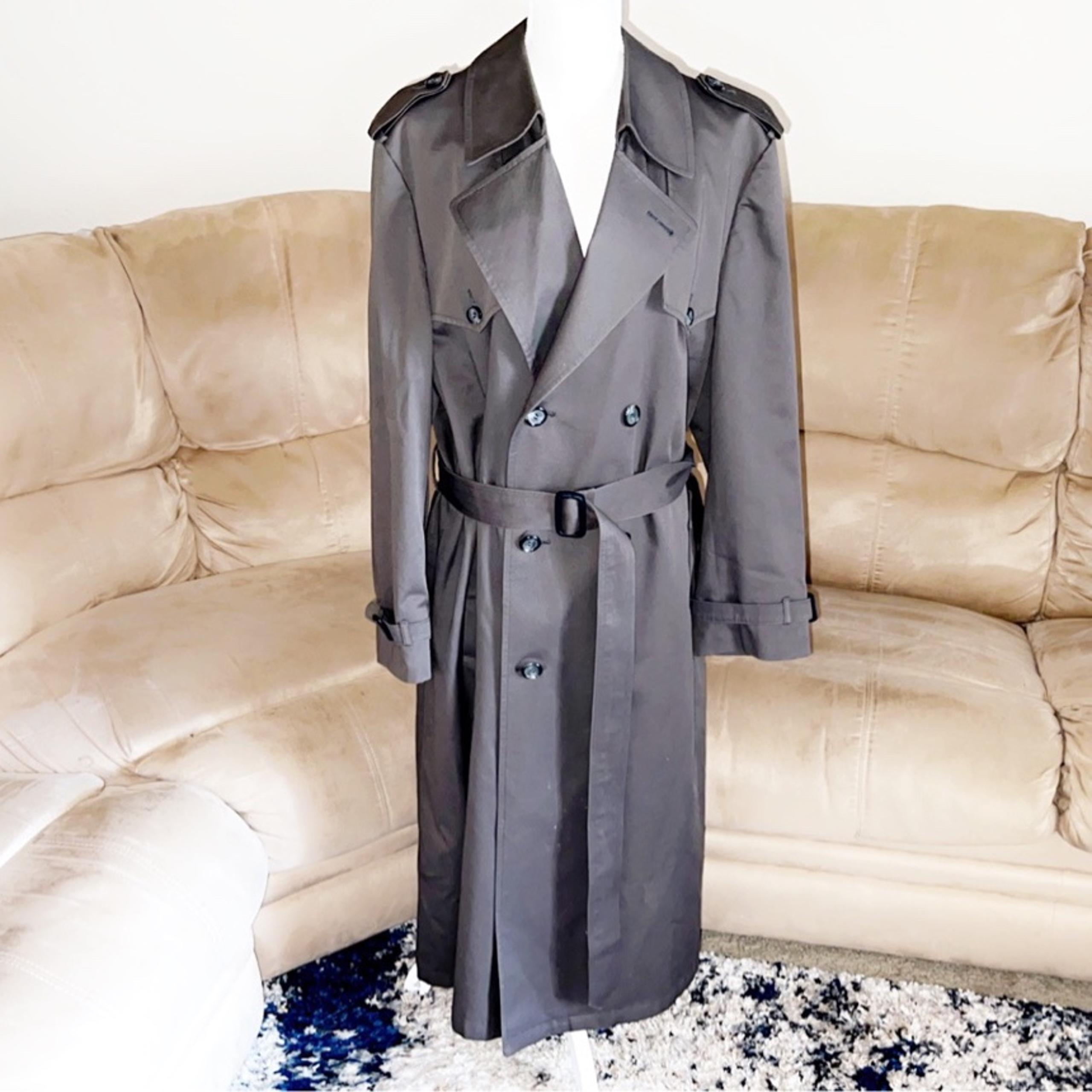 CHRISTIAN DIOR Men’s Taupe Trench Coat