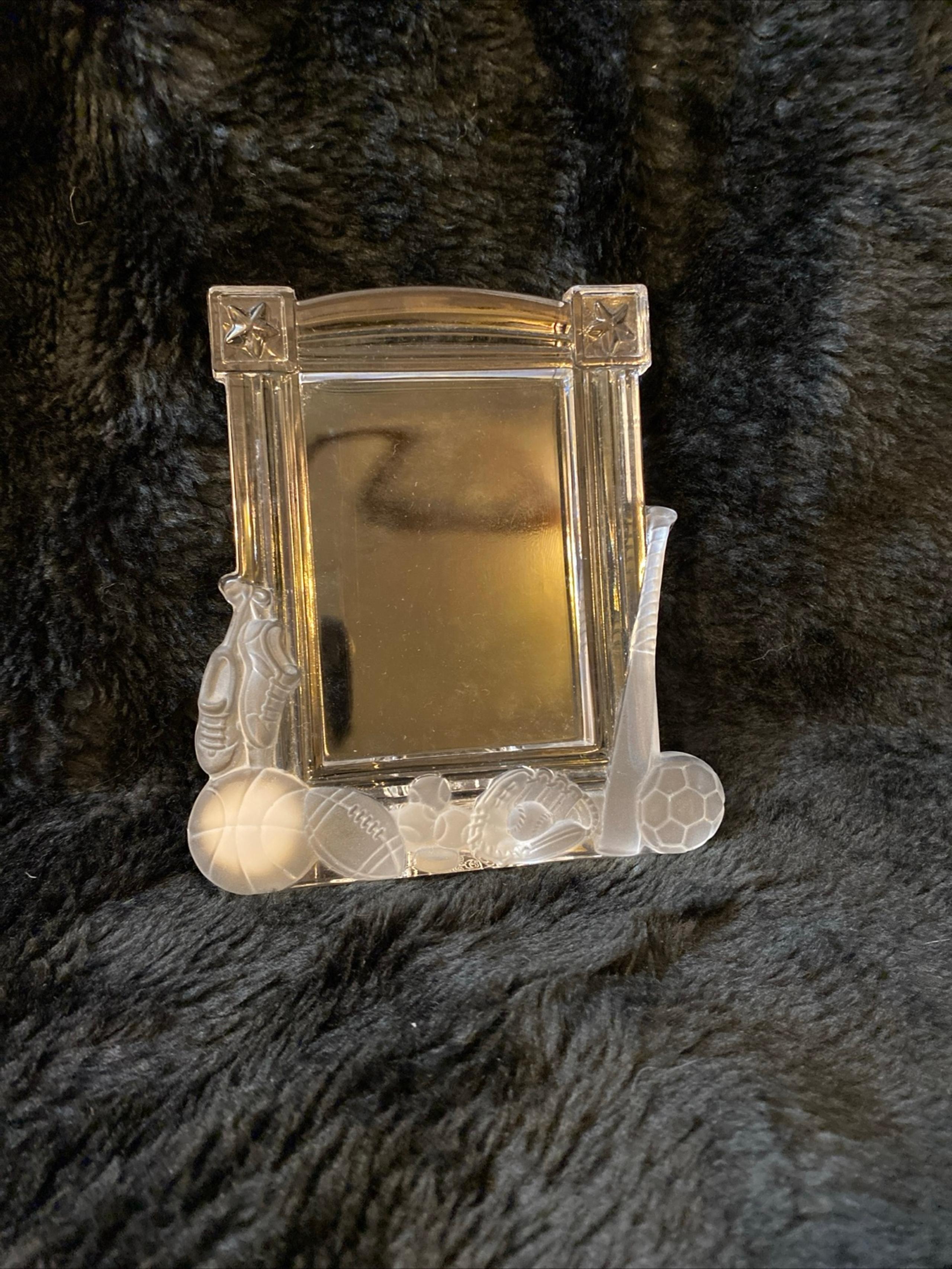 Princess House Moments of Pride, Lead Crystal Picture Frame (Sport).