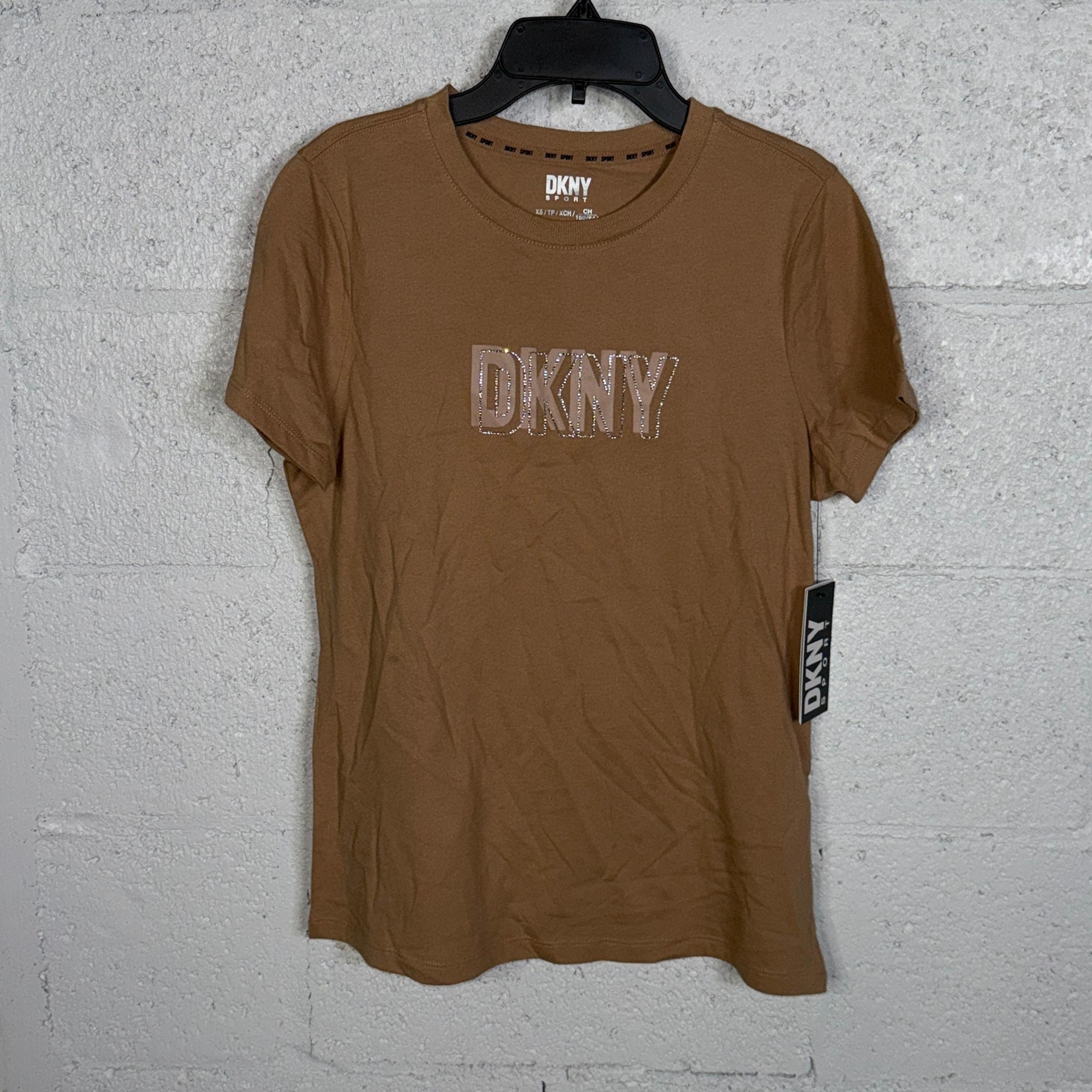Dkny Sport Women's Cotton Embellished-Logo T-Shirt - Praline XS