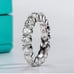 Certified 5 Carat 18k Gold Diamond Eternity Ring Moissanite Wedding Bridal Band