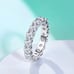 Certified 5 Carat 18k Gold Diamond Eternity Ring Moissanite Wedding Bridal Band