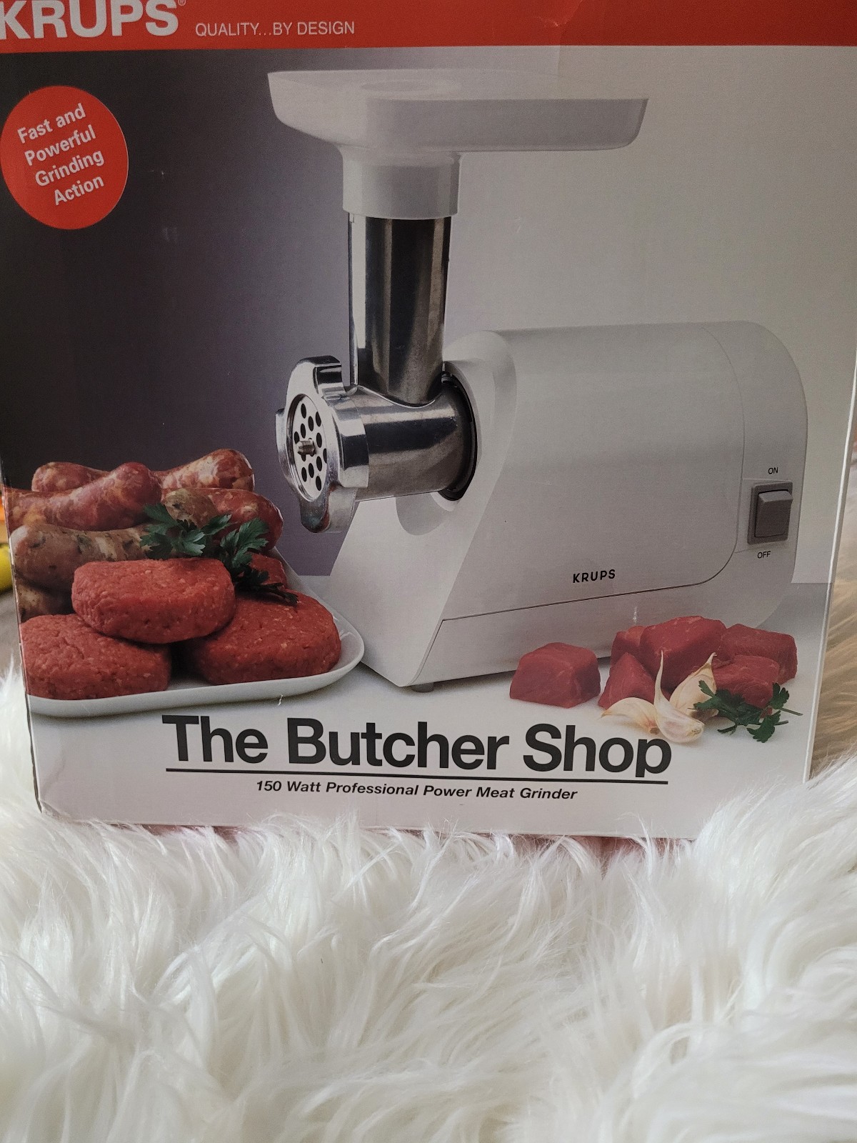 Krups The Butcher Shop Vintage Meat Grinder With Instructions. New Open Box