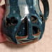 Studio Art Pottery Blue Glazed Coffee Vintage Mug Cup Signed by Sara