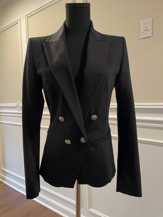 Stunning, black double breasted blazer. XS