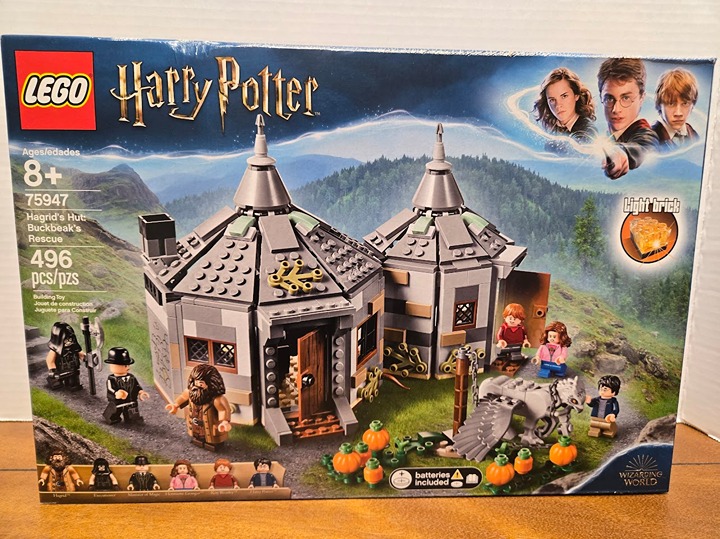 *Retired* Sealed Lego 75947 Hagrid's Hut: Buckbeak's Rescue Set (496 pieces)