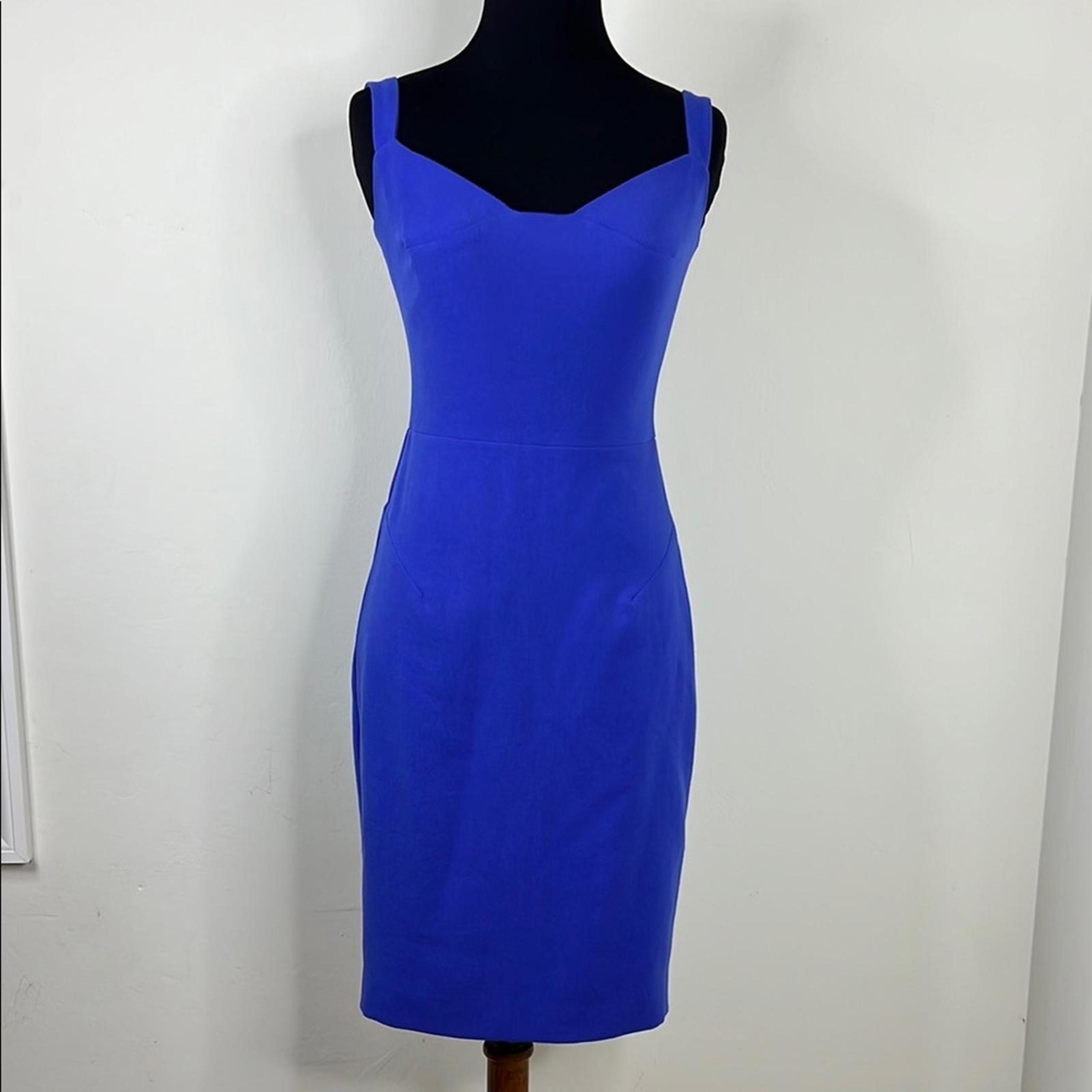BLACK HALO Cobalt Blue Sleeveless Dress 0