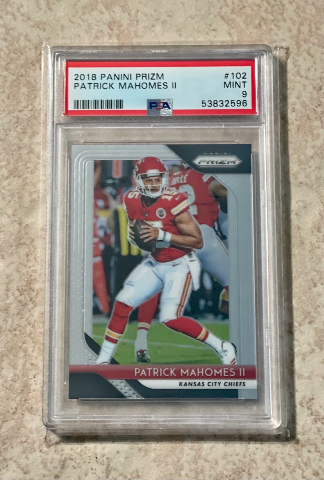 2018 Panini Prizm Patrick Mahomes II PSA 9 Mint #102