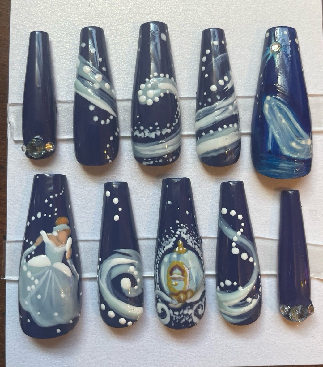 Cinderella Press On Nails