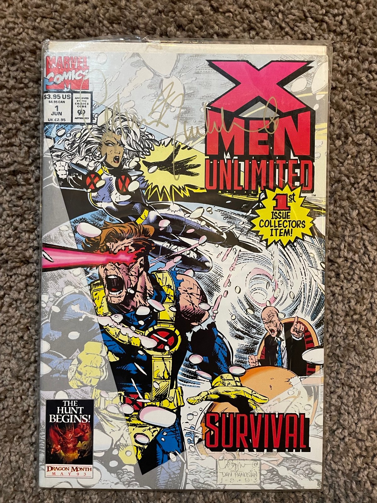 X-men Unlimited issue #1 autographed by artist
