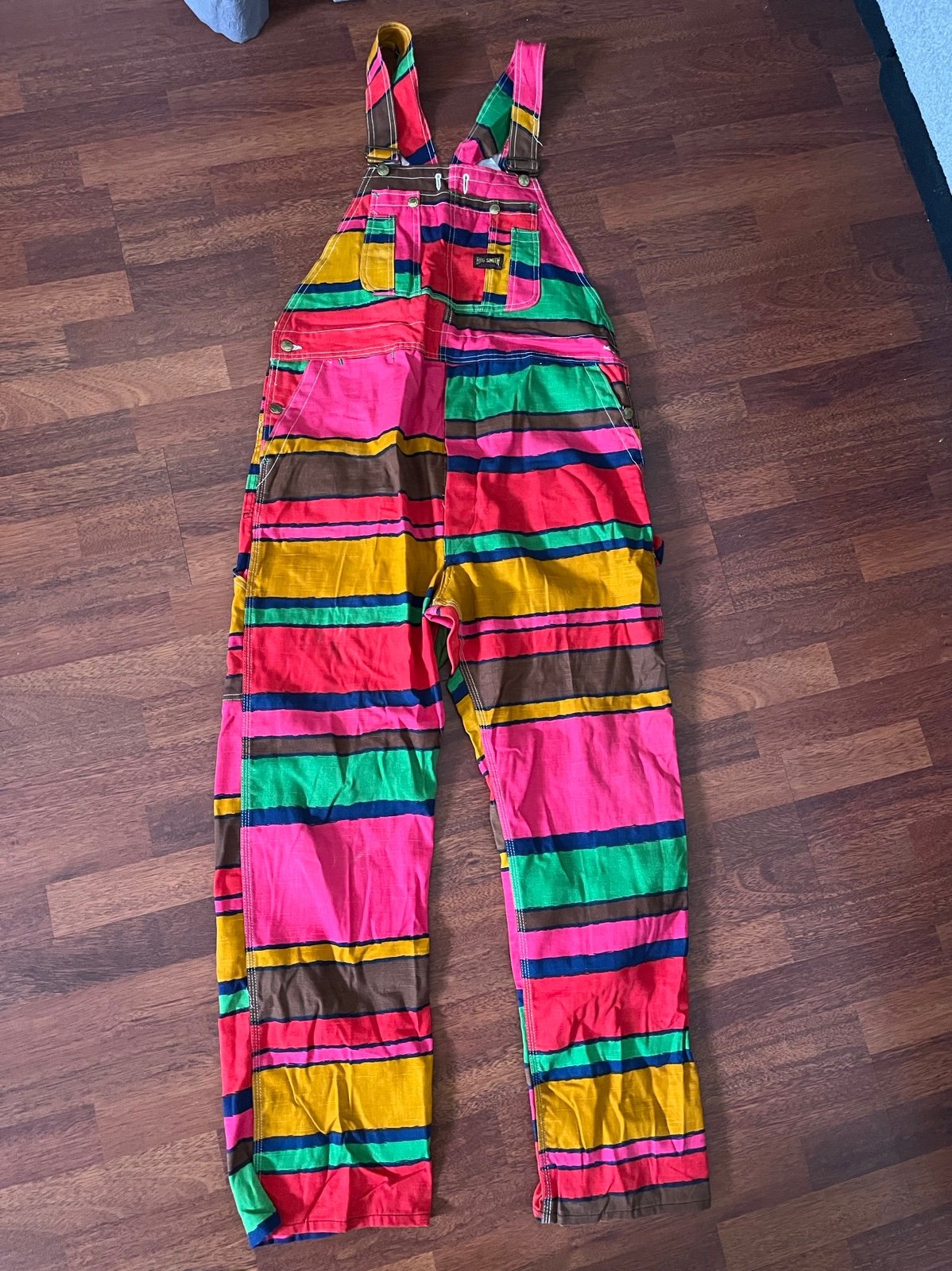 Vintage 1960’s Rare Big Smith Colorful Striped Overalls