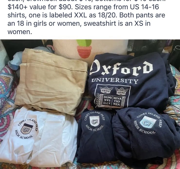 Coney Island prep high school uniform