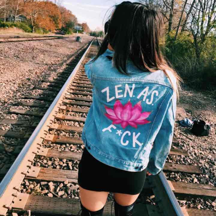 Hand Painted Jean Jacket - Rugged.Soul