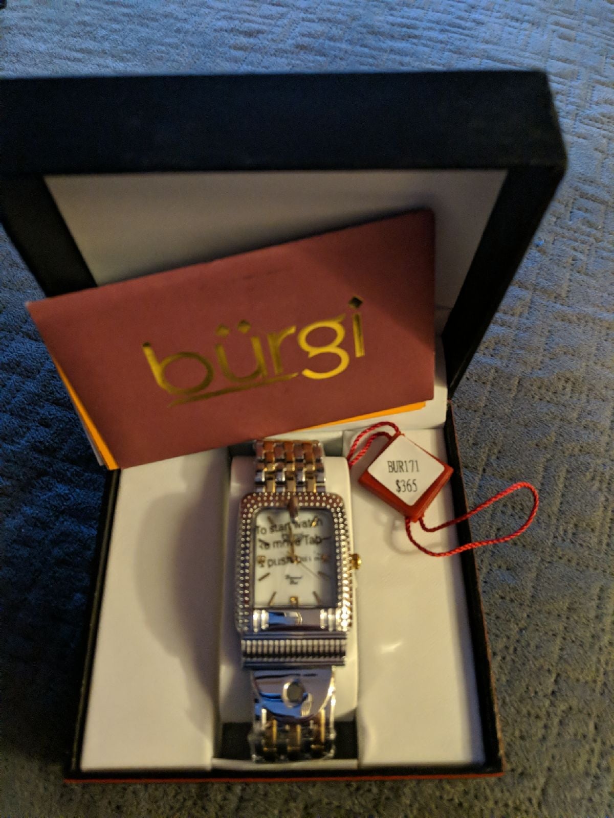 Woman watch burgi