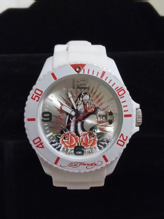 Ed Hardy MH-PR1891 Panther and Rose's Design Watch