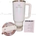 Stanley Target Exclusive Pearl White Shimmer Flowstate 40oz SS Tumbler. BNWT