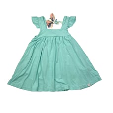 Omi Jo Well Dressed Wolf Retro Stripe Aunt Heart Tunic Dress