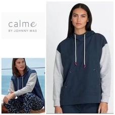 New. Calme by Johnny Was hooded pullover jacket. Retails 178. Small